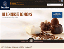 Tablet Screenshot of leonidasbonbons.nl